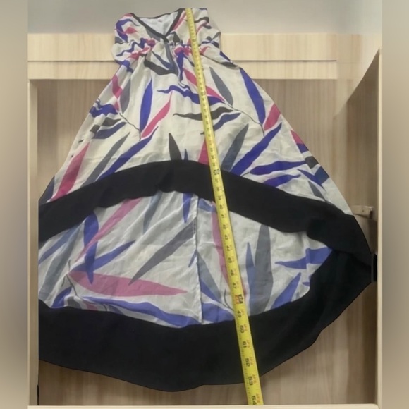 Sweet Pea Leaf Print High Low Dress Size M - Picture 5 of 15